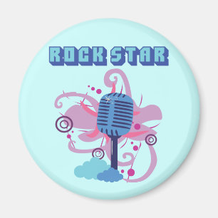 Imã Microfone da estrela do rock