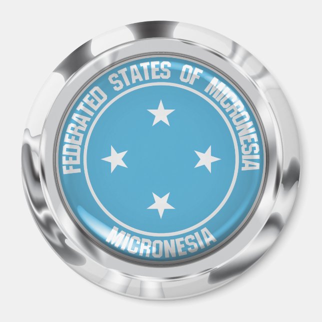 Imã Micronésia Round Emblem (Frente)