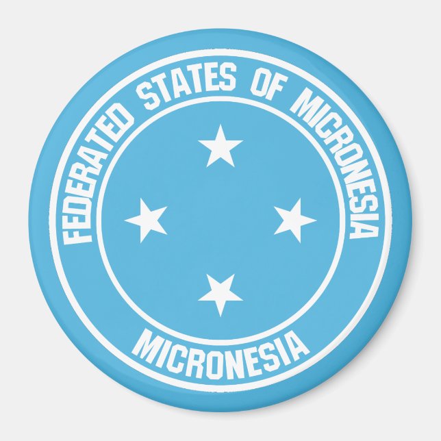 Imã Micronésia Round Emblem (Frente)