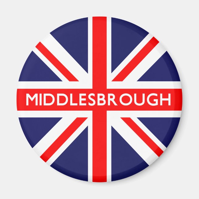 Imã Middlesbraw UK Flag (Frente)
