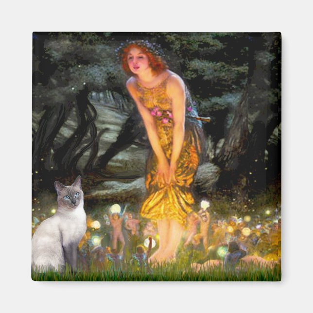 Imã MidEve - Gato Siamês Blue Point (Frente)