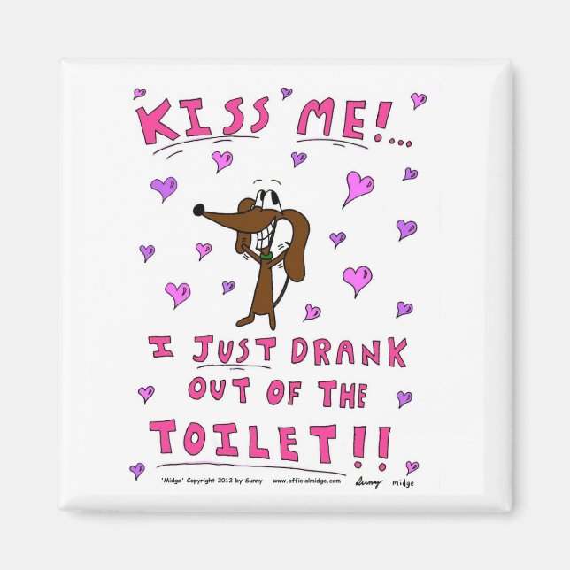 Imã Midge 'KISS ME' Magnet (Frente)