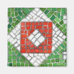 Imã Mídia ao quadrado HOLIDAY MOSAIC