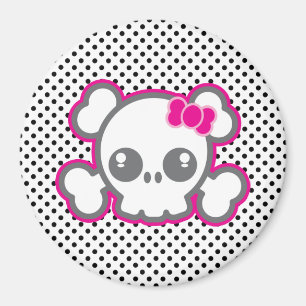 Imã Mídia Crônica de Fita Rosa Kawaii