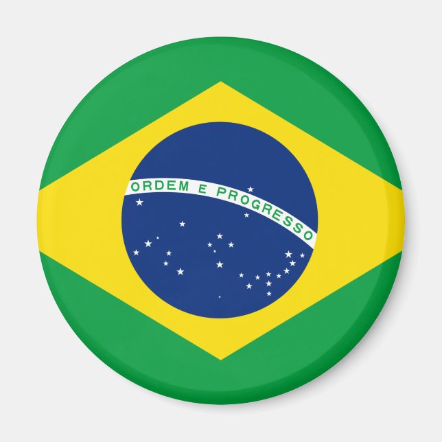 Imã Mídia de bandeira do Brasil (Frente)