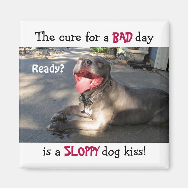 Imã Mídia de Beijo de Cachorro (Frente)