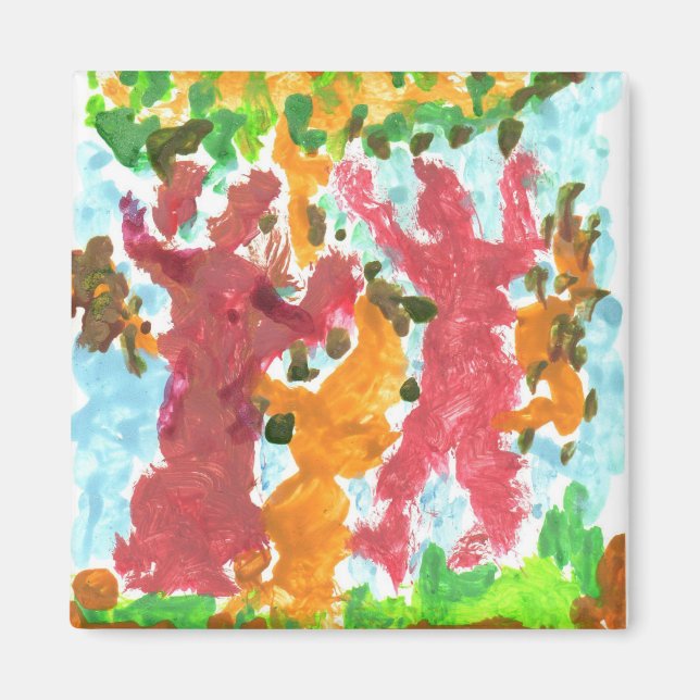 Imã Mídia de dançarinos vermelhos (Frente)