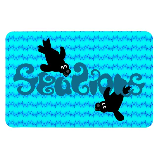 Ímã Mídia de Leões do Mar (Horizontal)