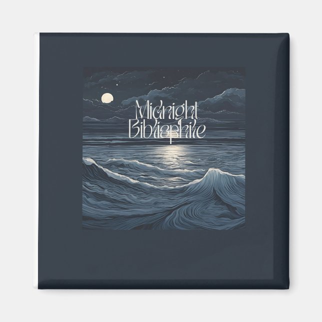 Imã Mídia de Logotipo Bibliófilo (Frente)