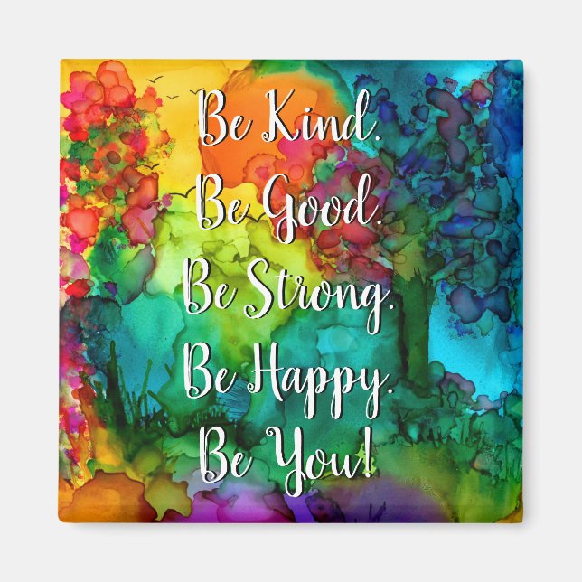 Imã Mídia de palavras motivacionais e inspiracionais d (Frente)