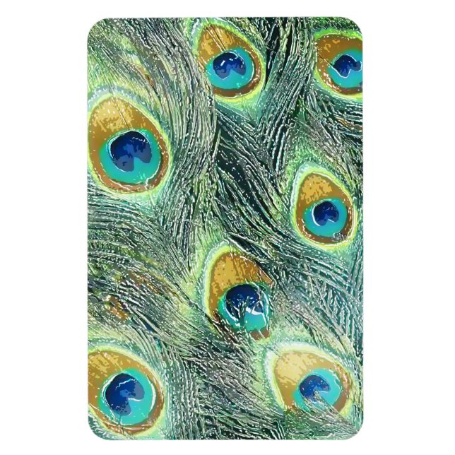 ÍMÃ MÍDIA DE PENAS DE PEACOCK (Vertical)