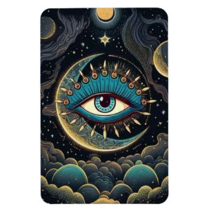 Ímã Midnight Starry Center Eye