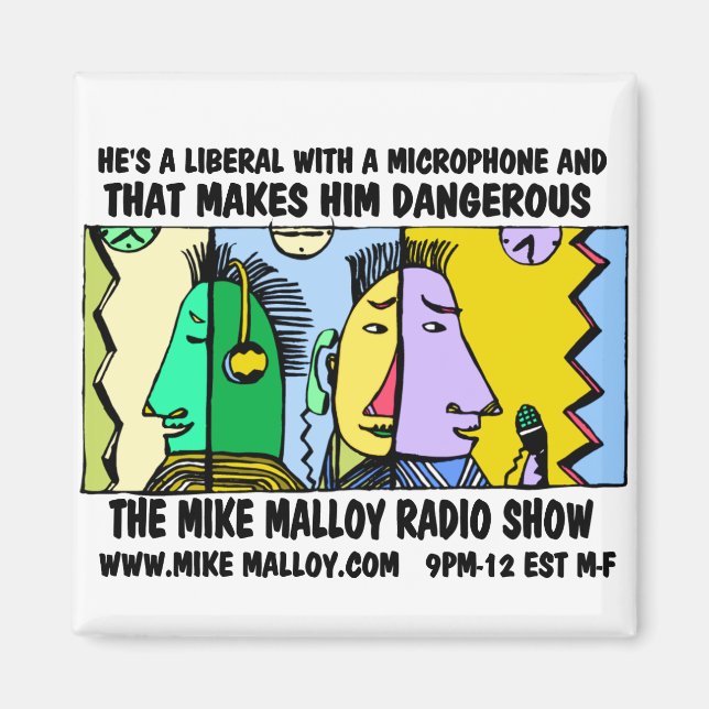 IMÃ MIKE MALLOY RADIO SHOW MAGNETS (Frente)