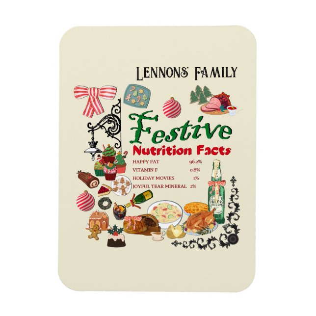 Ímã Mikitiez festivechristmas recipe baking holiday (Vertical)