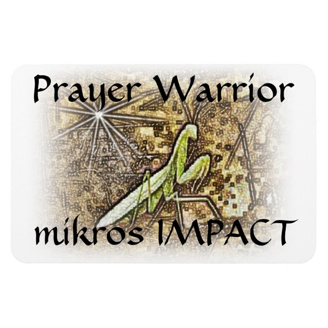 Ímã MIKROS IMPACT PRAYER WARRIOR 4"x6" MAGNET (Horizontal)