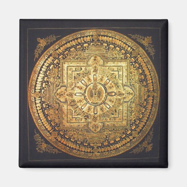 Imã Mil-Armados Avalokiteshvara Mandala Magnet (Frente)