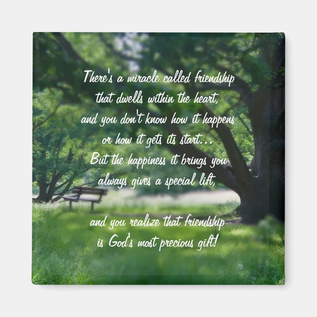 Imã Milagre do poema de amizade (Frente)