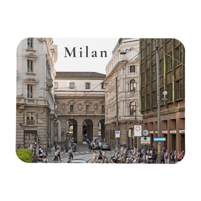 Ímã Milan. #2.   (Horizontal)