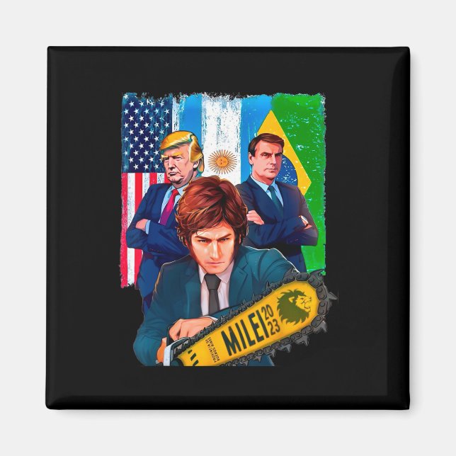 Imã Milei Presidente 2023 Donald Trump Jair Bolsonaro (Frente)