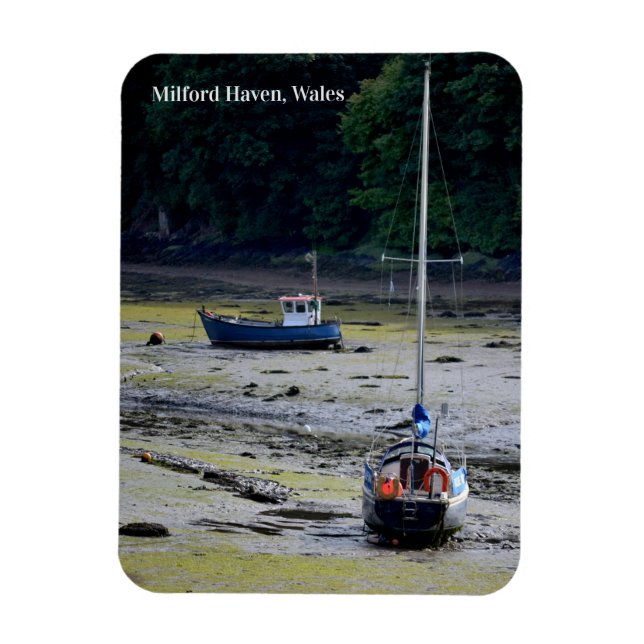 Ímã Milford Haven Wales Low Tide (Vertical)