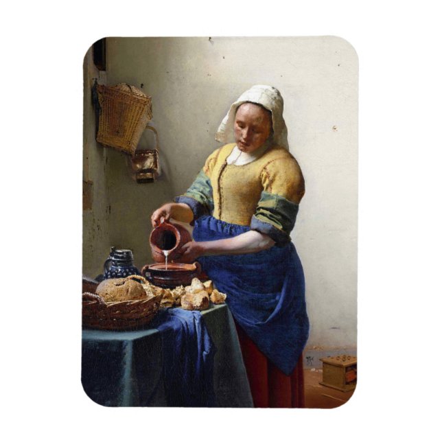 Ímã Milkmaid, c.1658-60 (óleo na canvas) (Vertical)