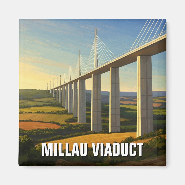 Imã Millau Viaduct França Viagem (Frente)