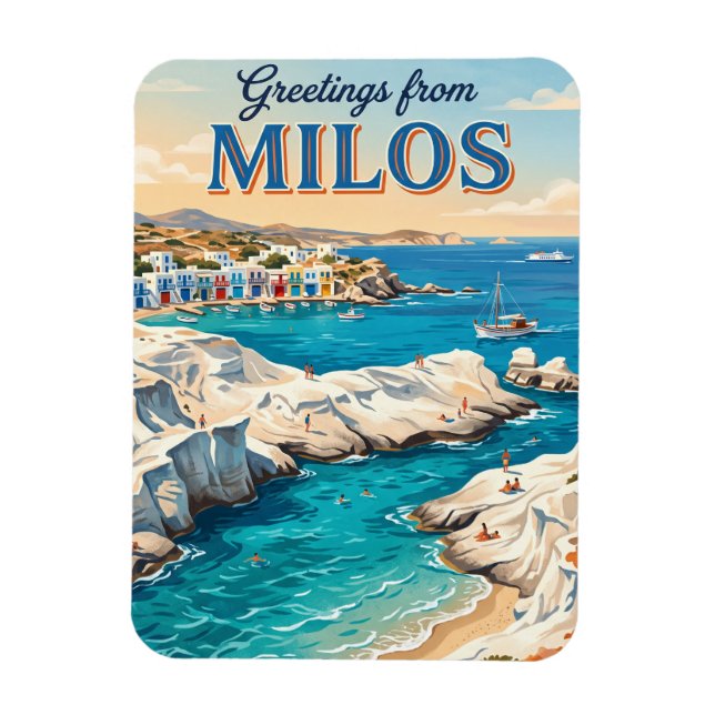 Ímã Milos Grécia (Vertical)
