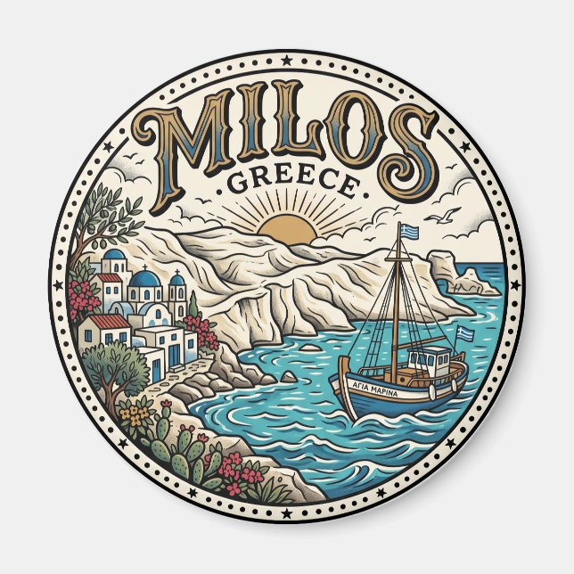 Imã Milos Grécia (Frente)