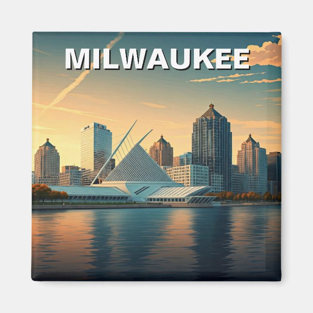 Imã Milwaukee Museum of Art Viagem (Frente)