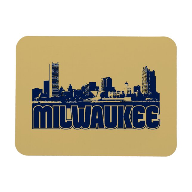 Ímã Milwaukee Skyline (Horizontal)