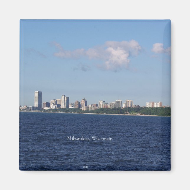 Imã Milwaukee Skyline Magnet (Frente)