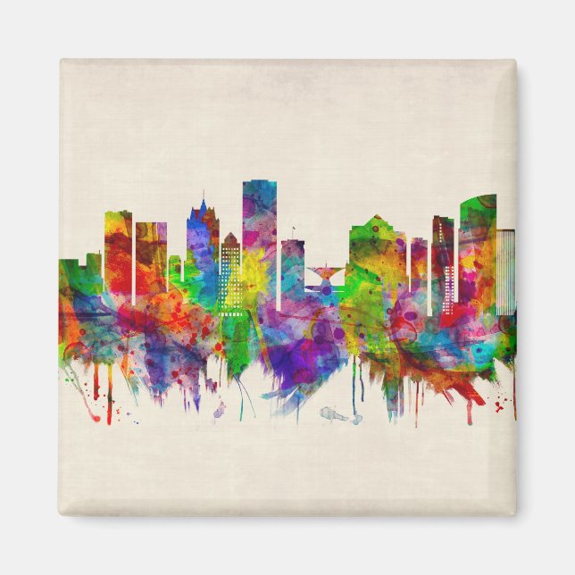 Imã Milwaukee Wisconsin skyline (Frente)