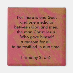 Imã Mim 2:5 de Timothy - 6 um ímã do deus