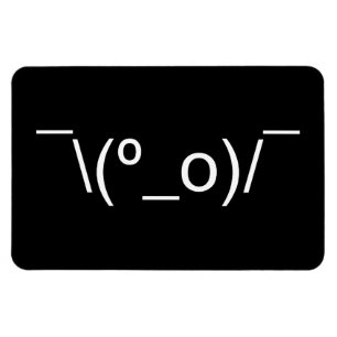 Ímã Mim ¯ de Dunno LOL \ (º_o) japonês Kaomoji do