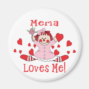 Imã Mim do amor de Mema boneca de pano