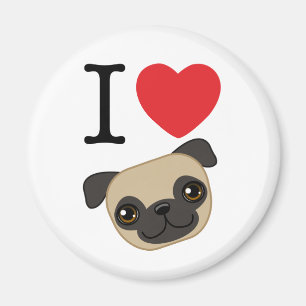 Imã Mim Pugs da jovem corça do coração