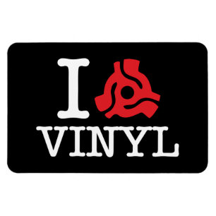 Ímã Mim vinil de 45 adaptadores