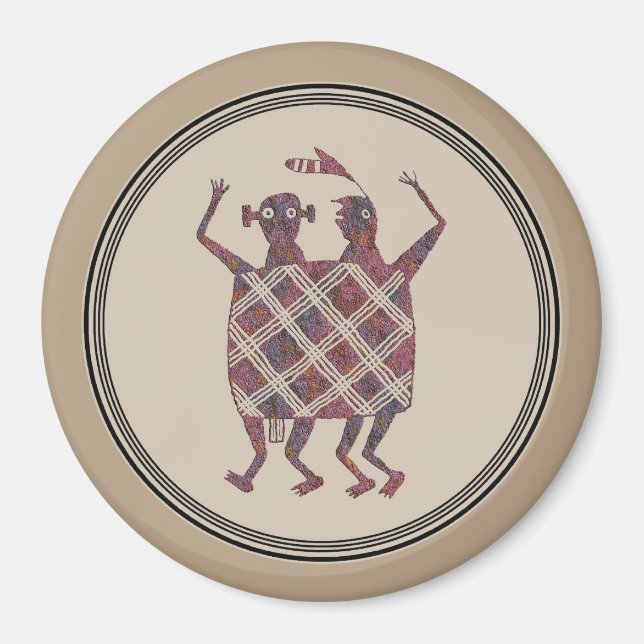 Imã Mimbres Pottery Design (Frente)