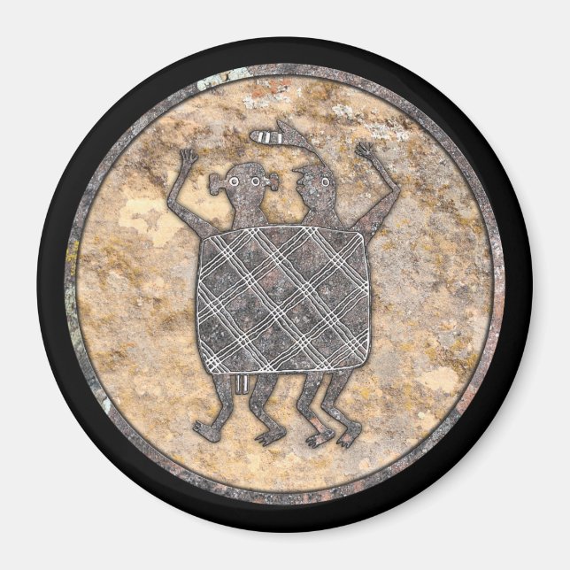 Imã Mimbres Pottery Design "The Wedding Blanket" (Frente)