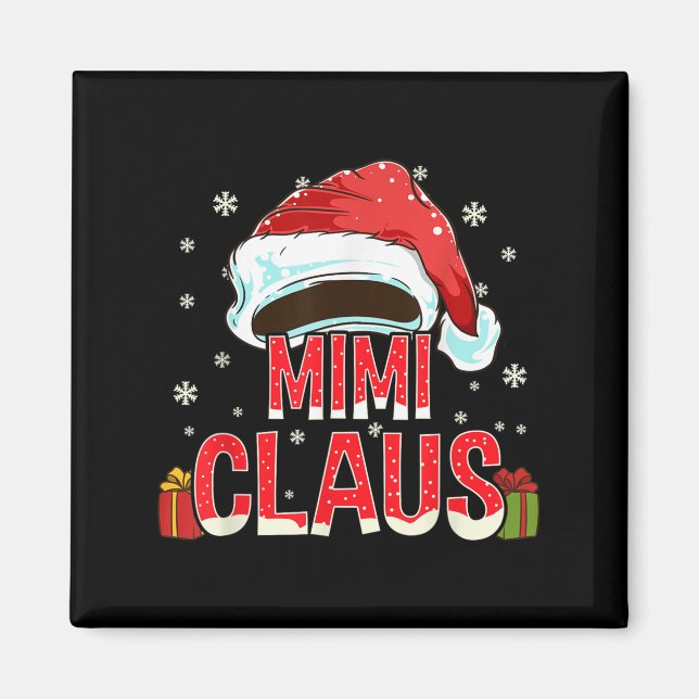Imã Mimi Claus Shirt Group Matching Family Christmas  (Frente)