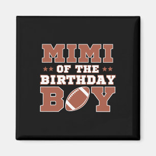 Imã Mimi do Menino de Aniversário Futebol Crianças 1º