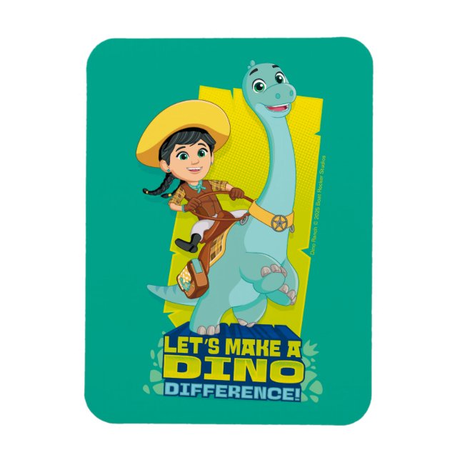 Ímã Min & Clover | Fazer a Diferença de Dino (Vertical)