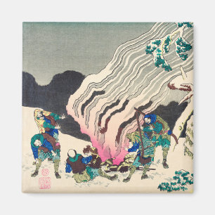 Imã Minamoto no Muneyuki Ason por Katsushika Hokusai