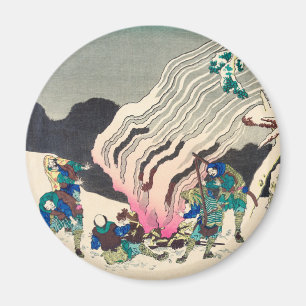 Imã Minamoto no Muneyuki Ason por Katsushika Hokusai