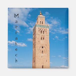 Imã Minarete da Mesquita Koutoubia - Marraquexe