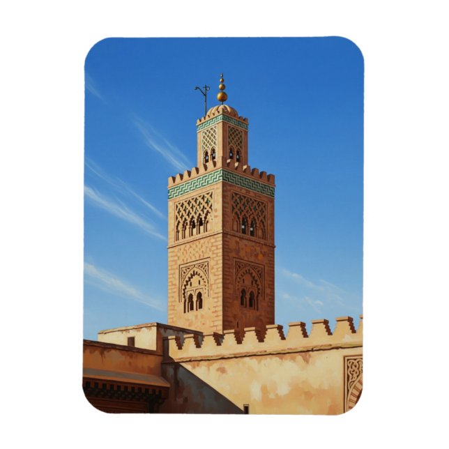 Ímã Minarete em Fez Marrocos Viagem (Vertical)