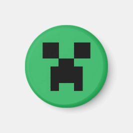 Imã Minecraft game pixel art verde
