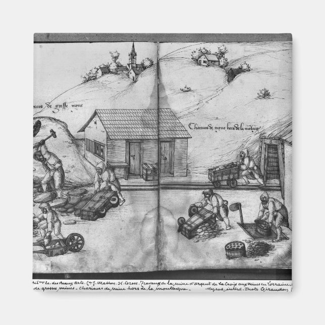 Imã Minério prateado de La Croix-aux-Mines (Frente)