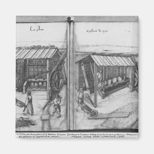 Imã Minério prateado de La Croix-aux-Mines, Lorena