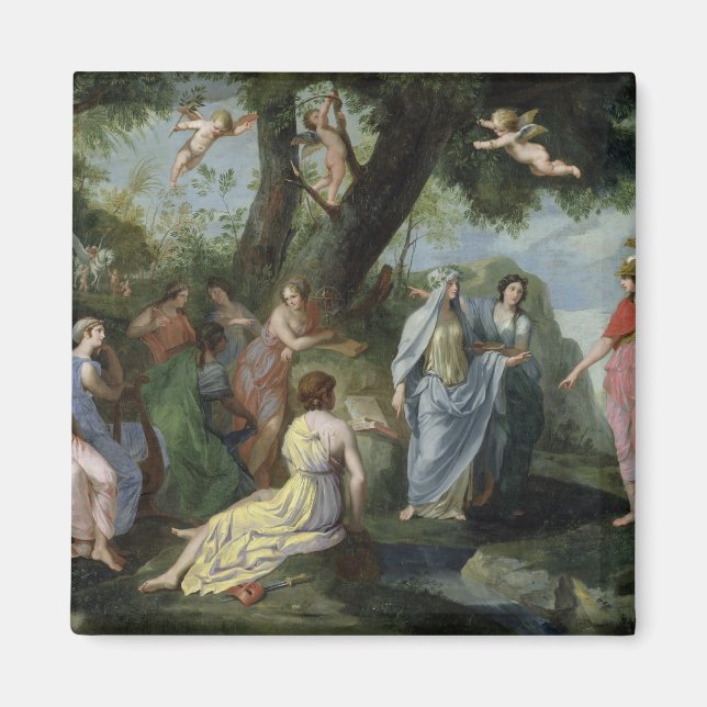 Imã Minerva com as musas (Frente)